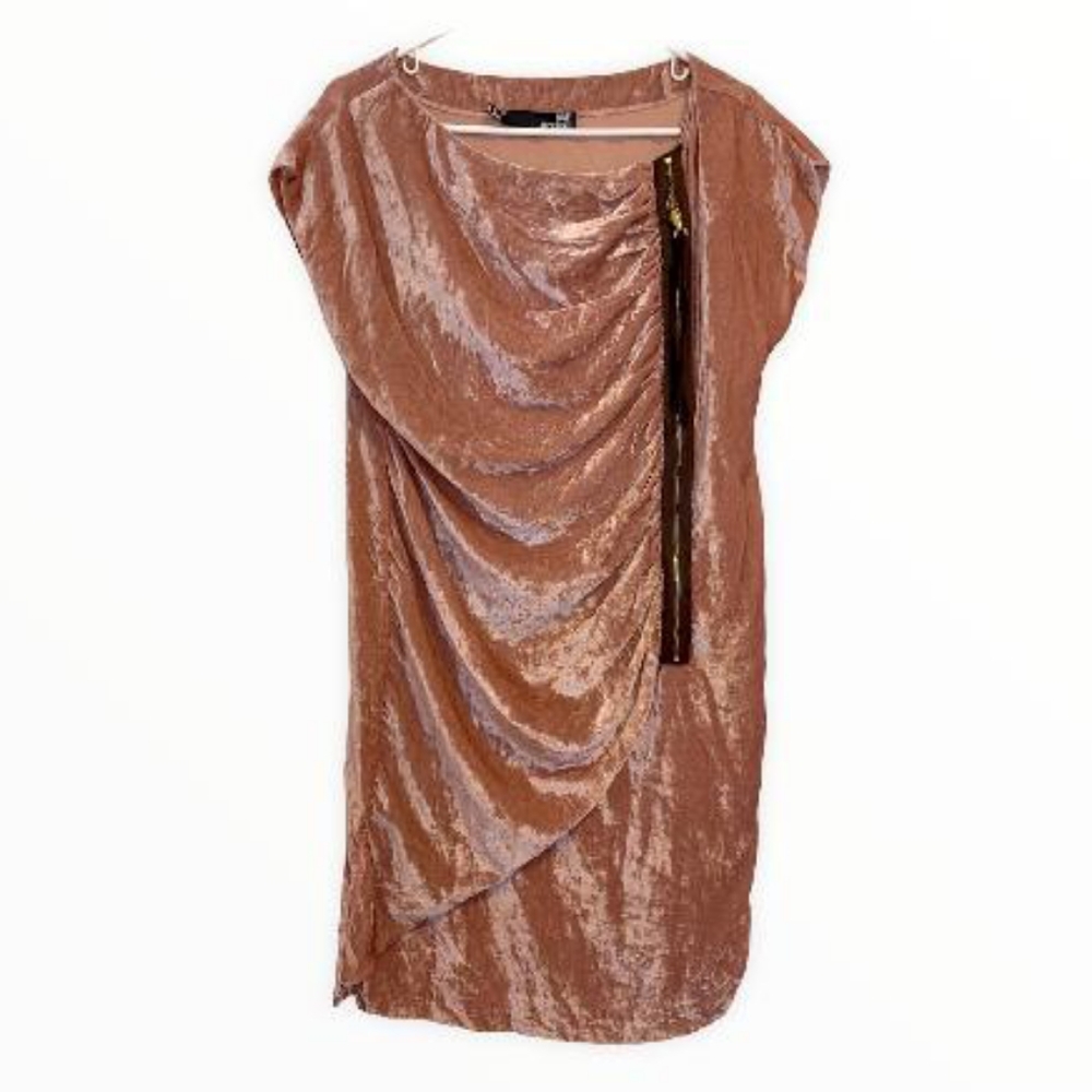 Love Moschino Velvet mid-length pink dress